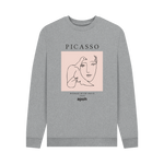 Light Heather Printed Sweater Front