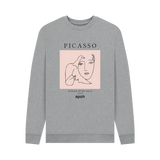 Light Heather Printed Sweater Front