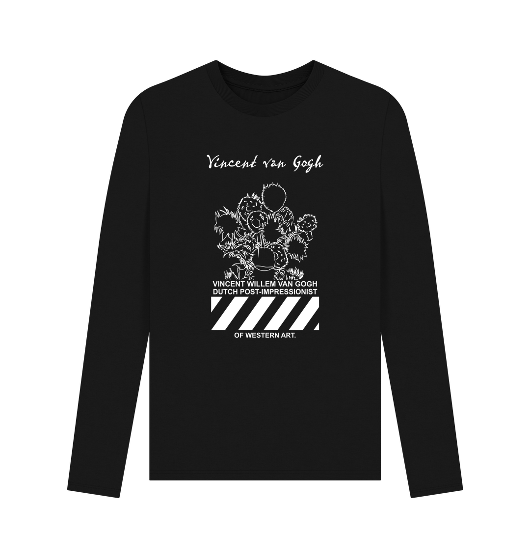 Black Printed Long Sleeve T Shirt