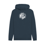 Navy Printed Hoody Front