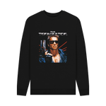 Black Printed Sweater