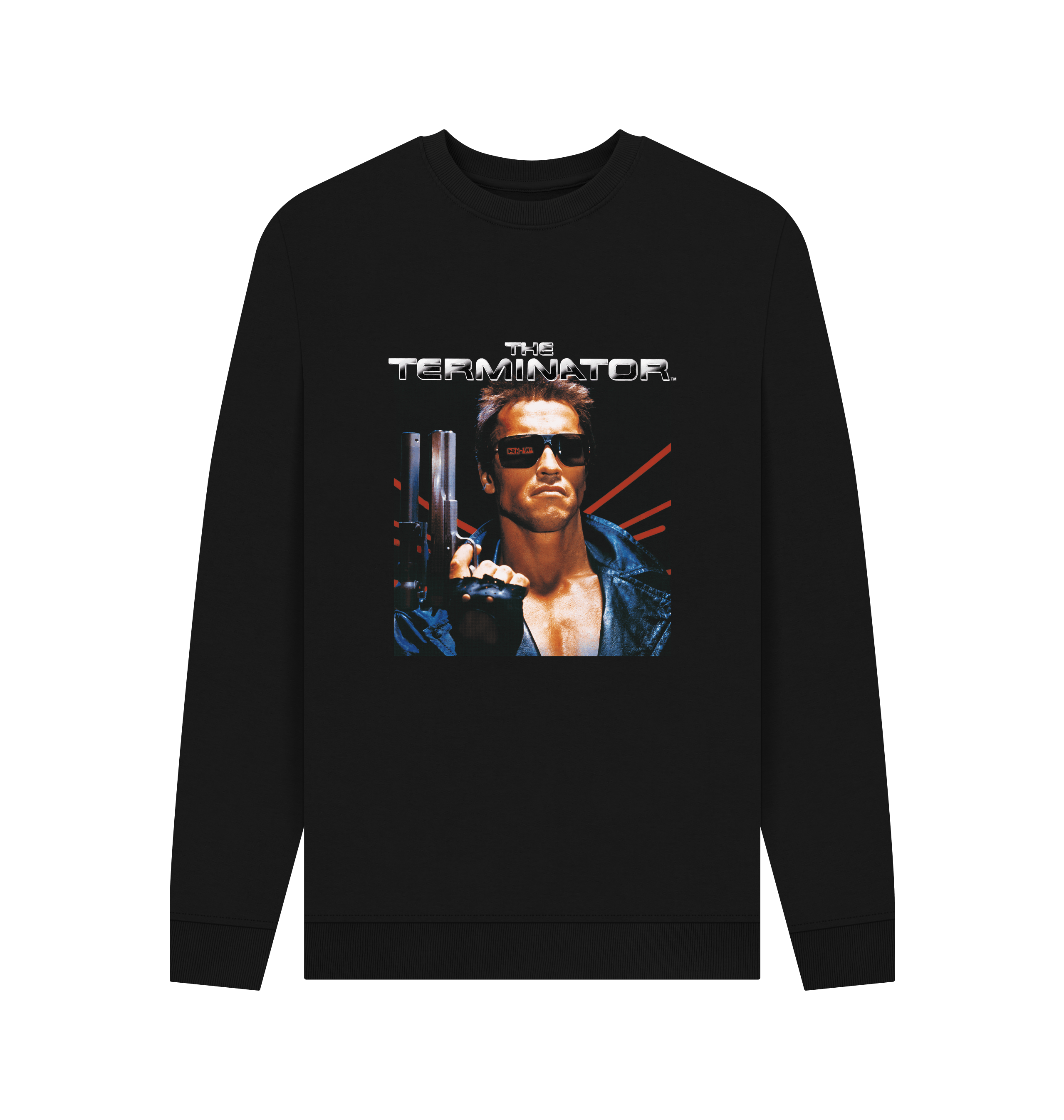 Black Printed Sweater