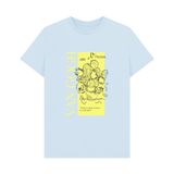 Sky Blue Printed T-shirt