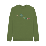 Khaki Printed Sweater