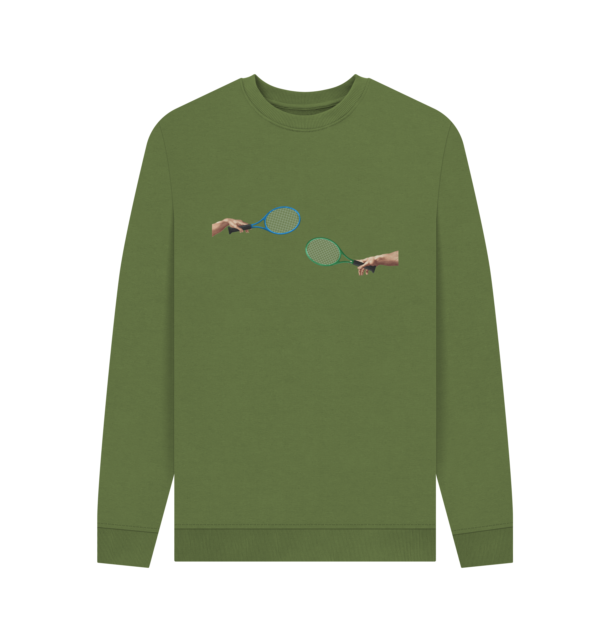 Khaki Printed Sweater