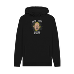 Black Printed Hoody Front