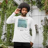 apoh Monet Water Lillies Long Sleeve White T-Shirt