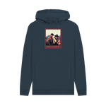 Navy Printed Hoody Front