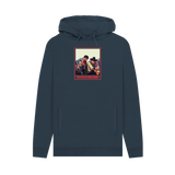 Navy Printed Hoody Front