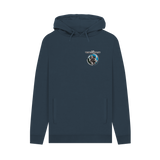 Navy Printed Hoody