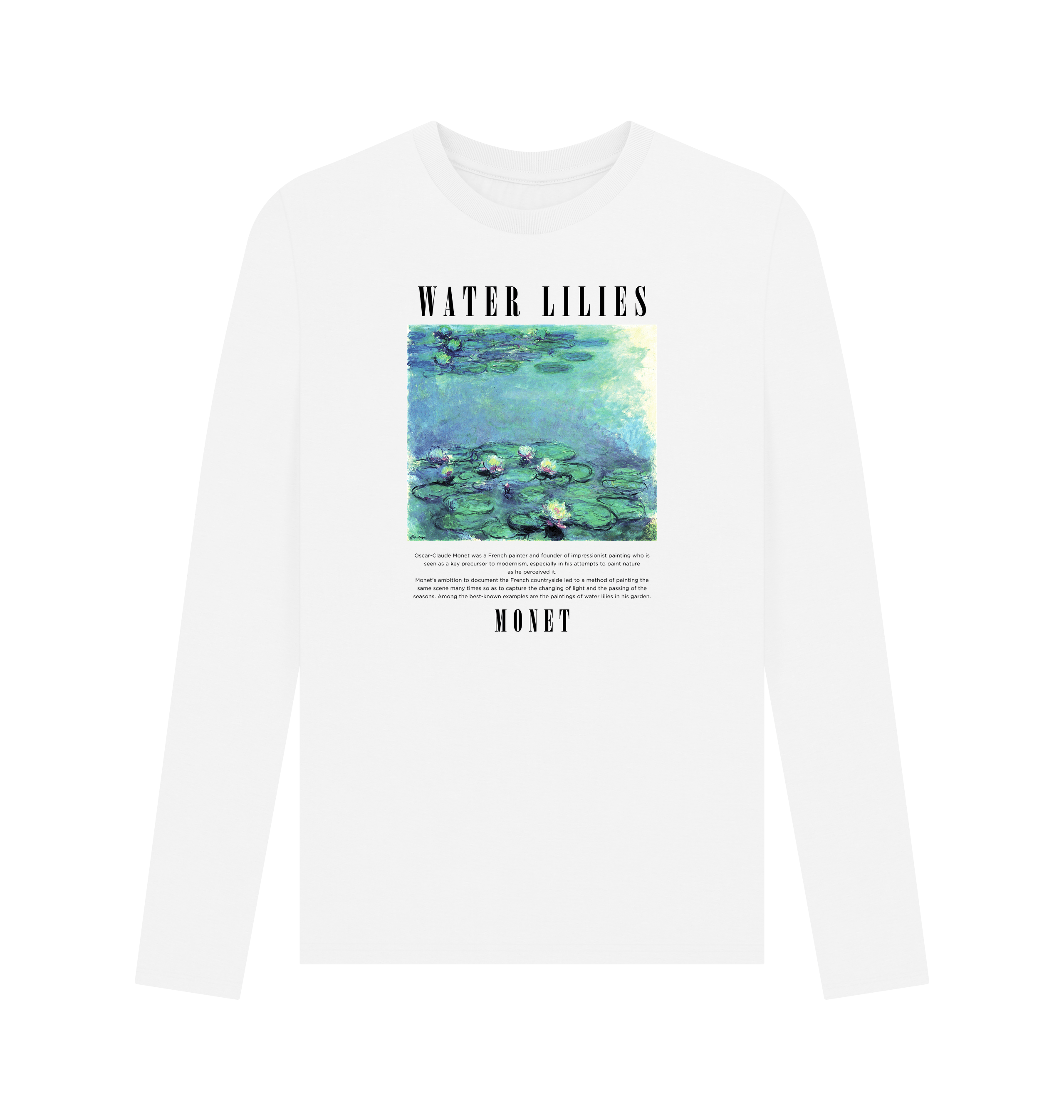 White Printed Long Sleeve T Shirt