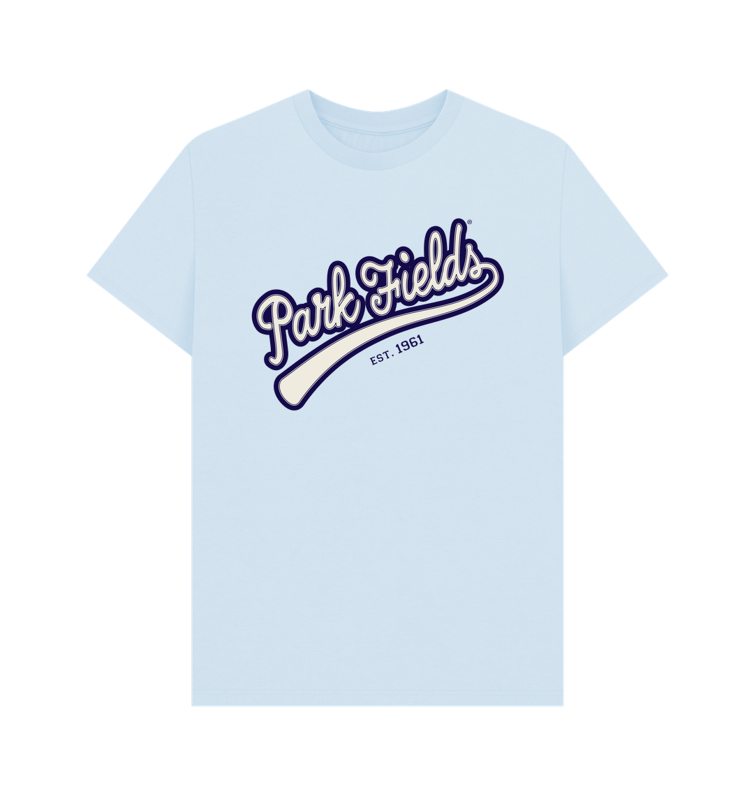 Sky Blue Printed T-shirt Front