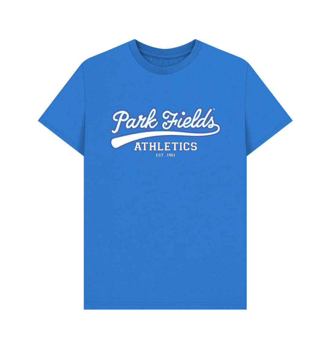 Bright Blue Printed T-shirt Front