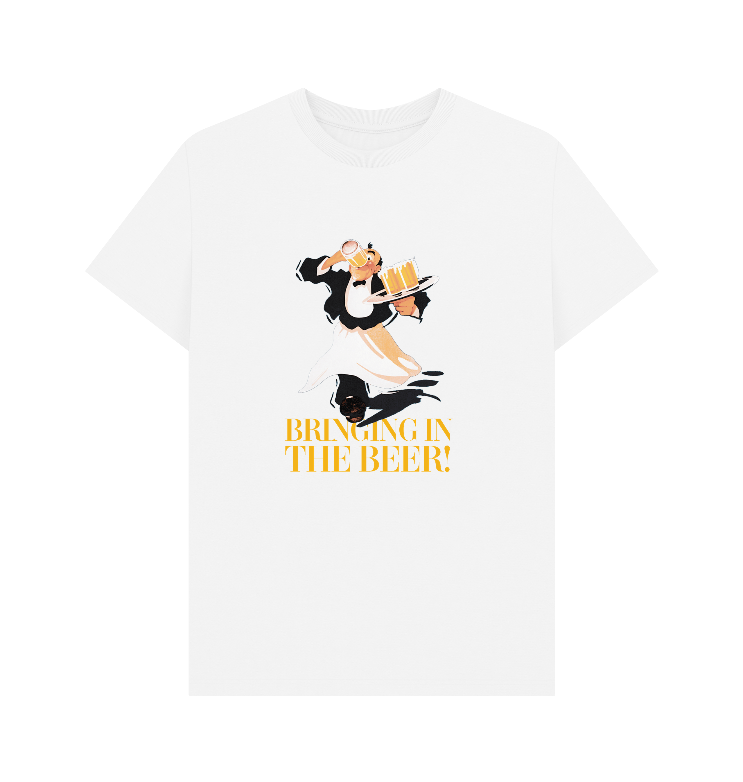 White Printed T-shirt Front