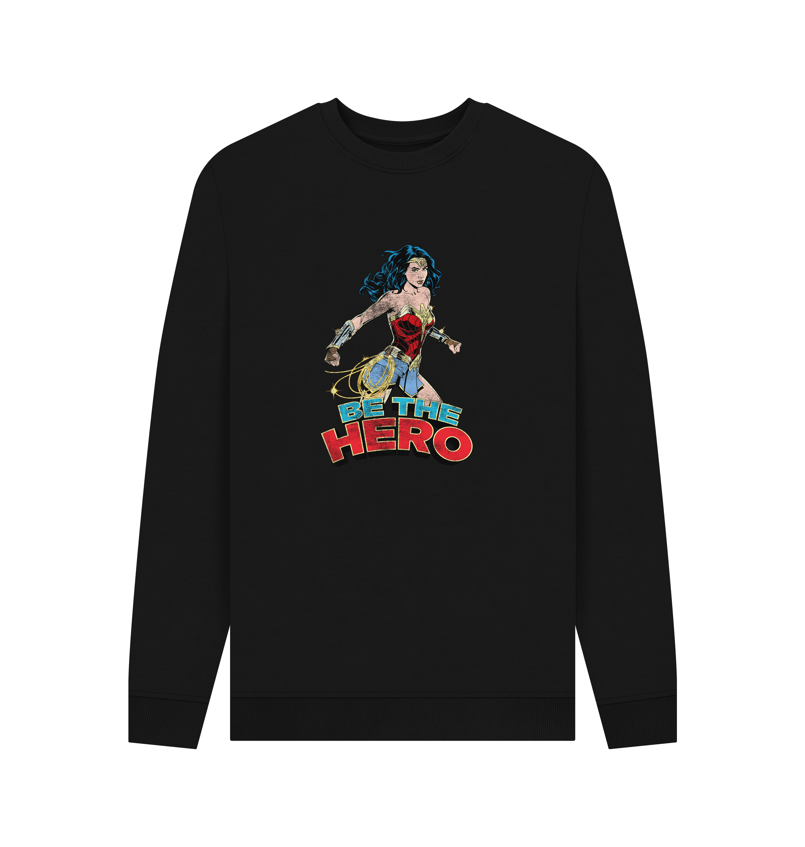 Black Printed Sweater