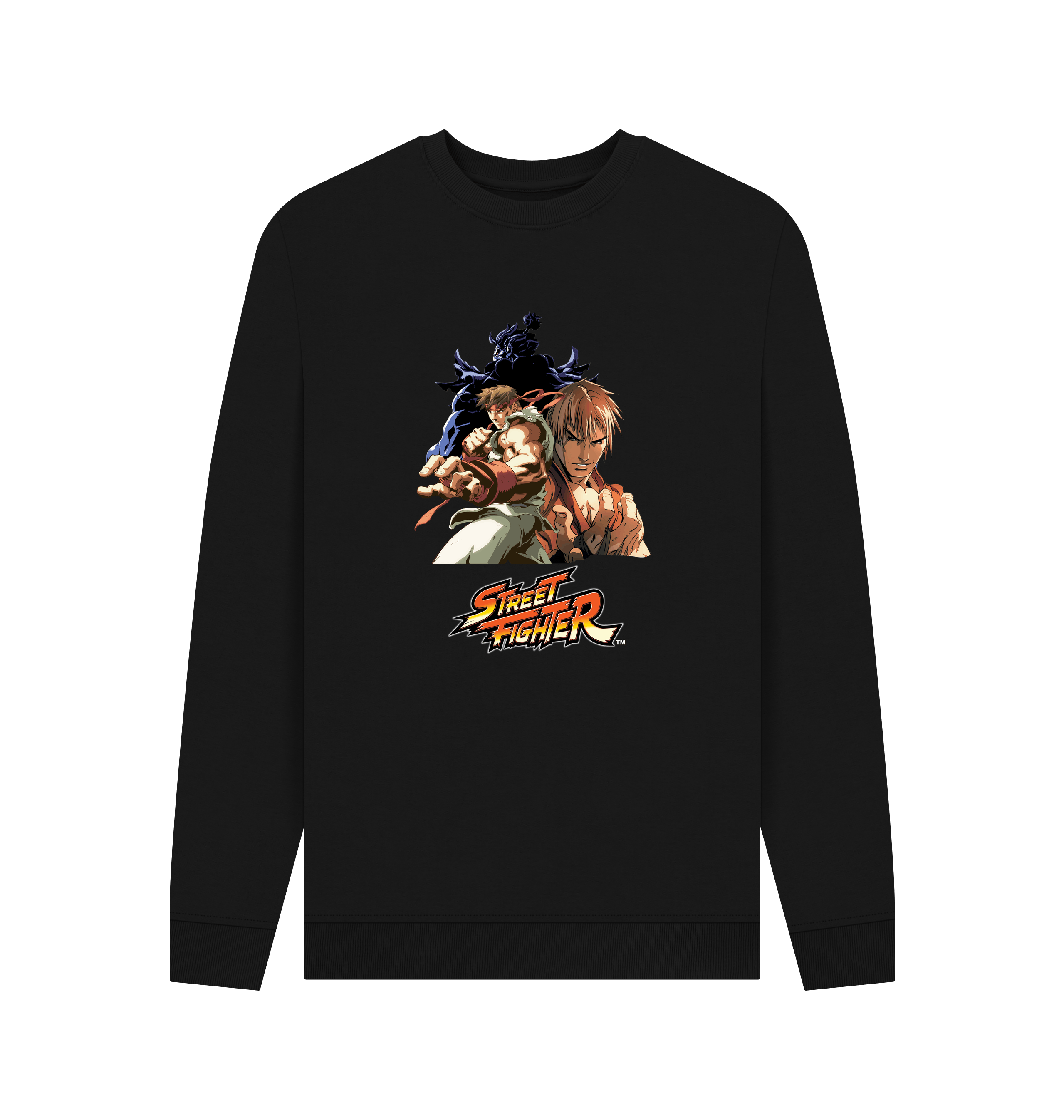 Black Printed Sweater