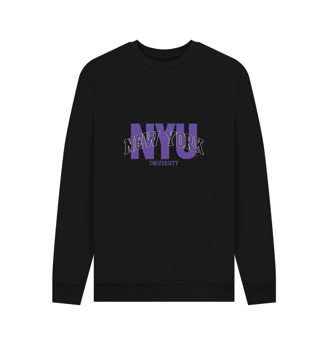 Black Printed Sweater