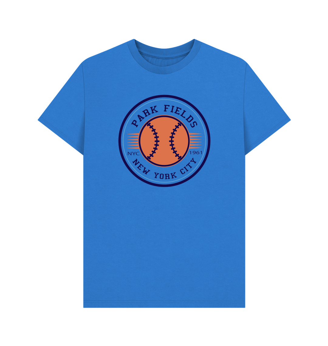 Bright Blue Printed T-shirt Front