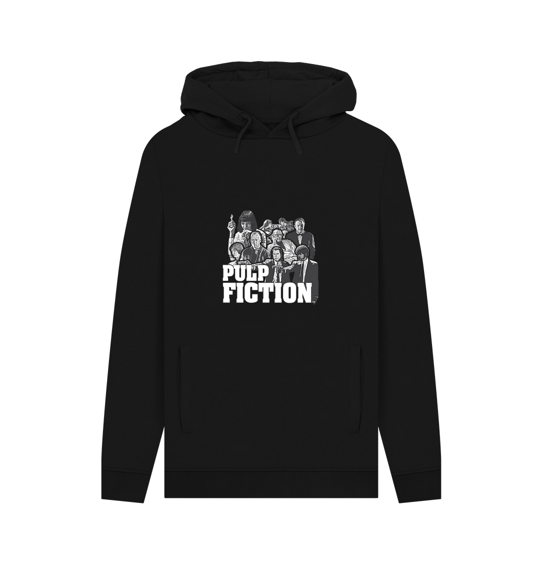 Black Printed Hoody