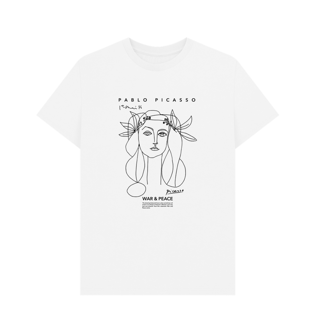 White Printed T-shirt Front