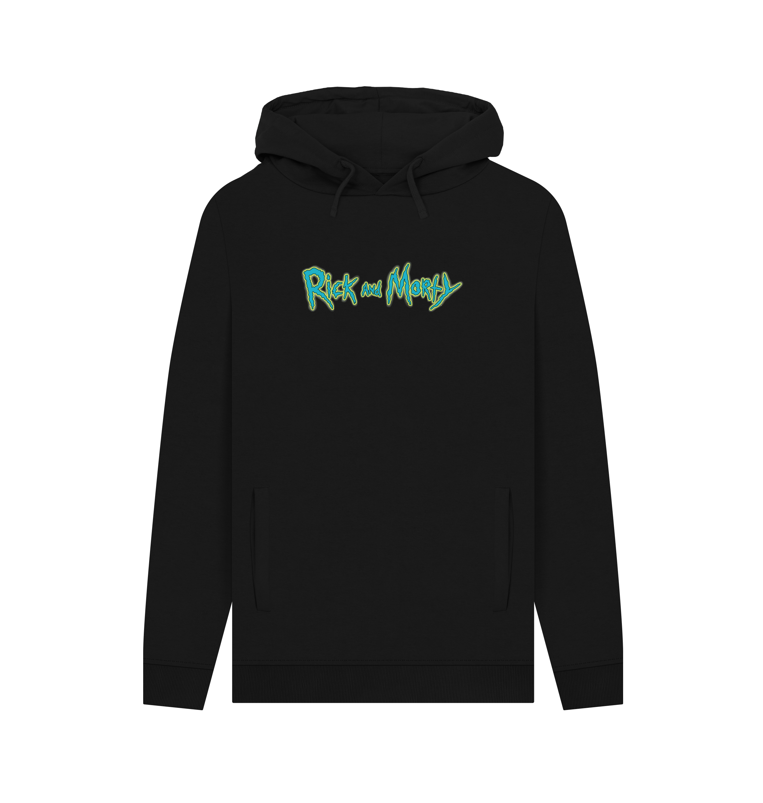 Black Printed Hoody