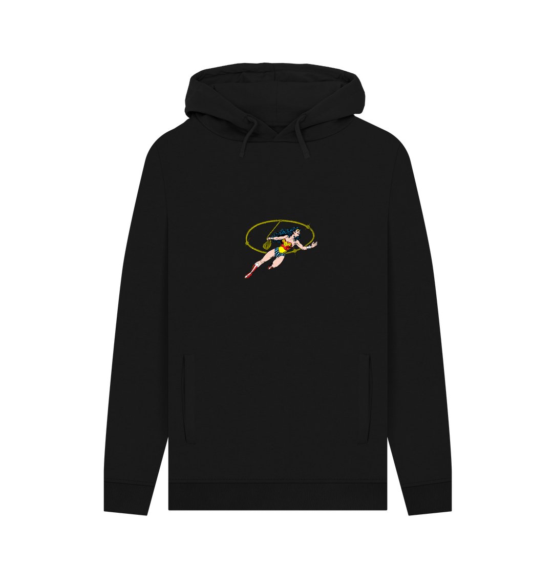 Black Printed Hoody