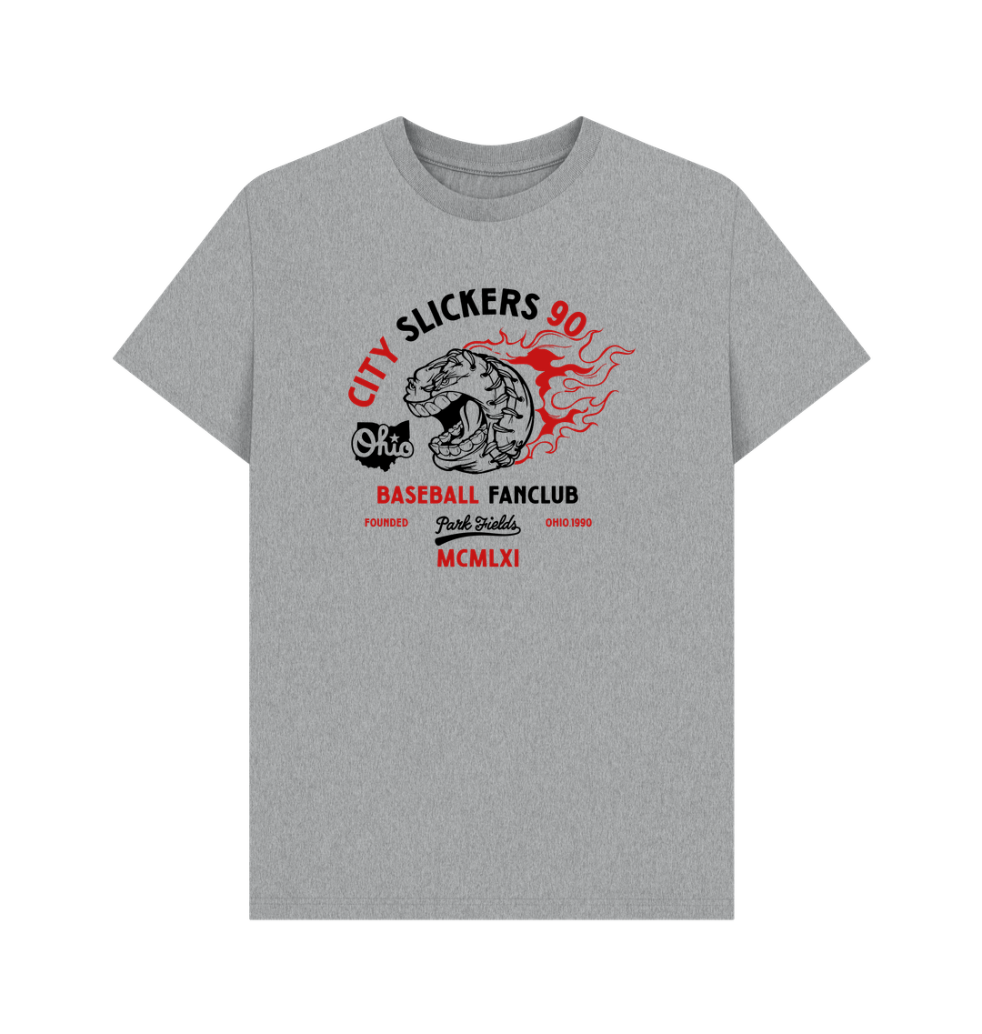 Athletic Grey Printed T-shirt Front