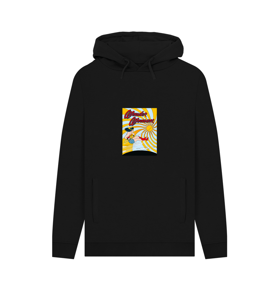 Black Printed Hoody