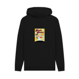 Black Printed Hoody