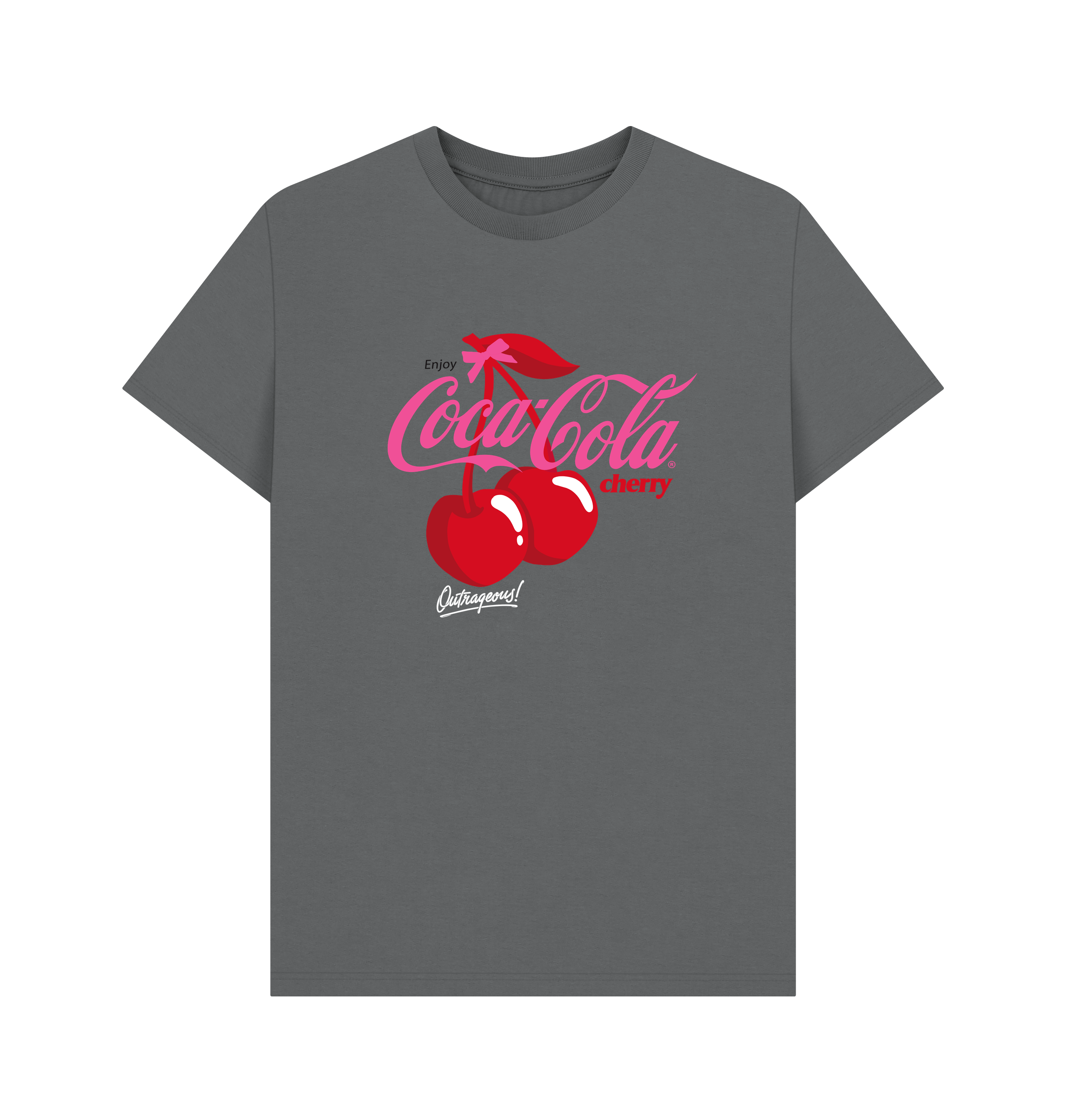 Slate Grey Printed T-shirt