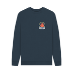 Navy Blue Printed Sweater