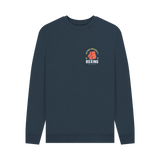 Navy Blue Printed Sweater