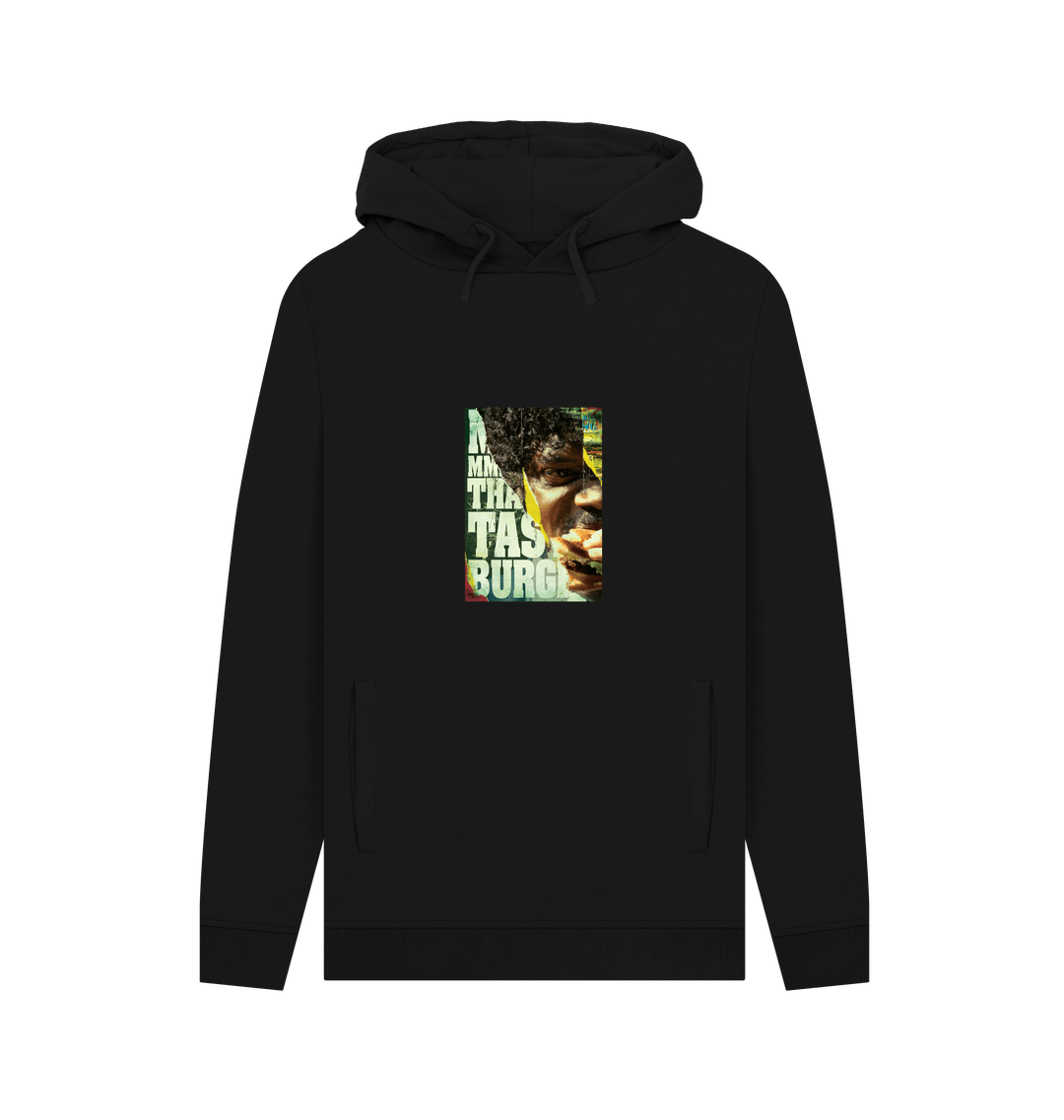 Black Printed Hoody