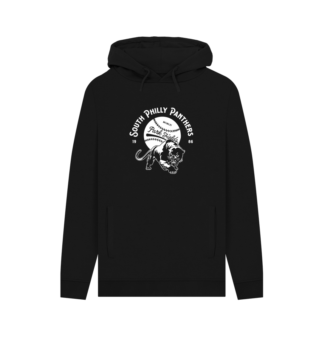 Black Printed Hoody Front