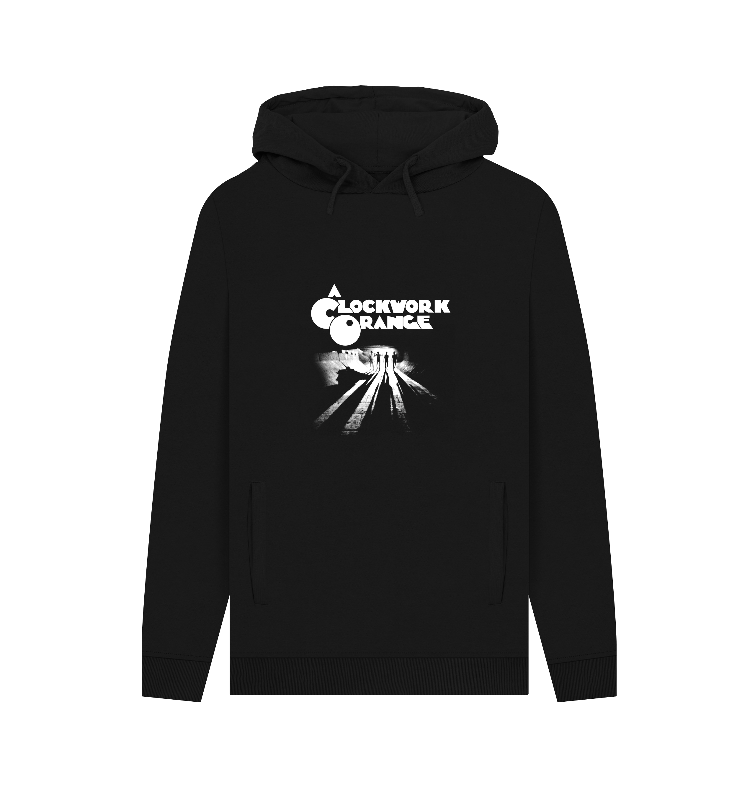 Black Printed Hoody
