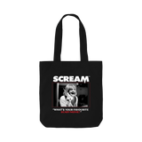 Black Printed Bag Front