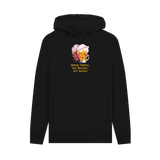 Black Printed Hoody Front