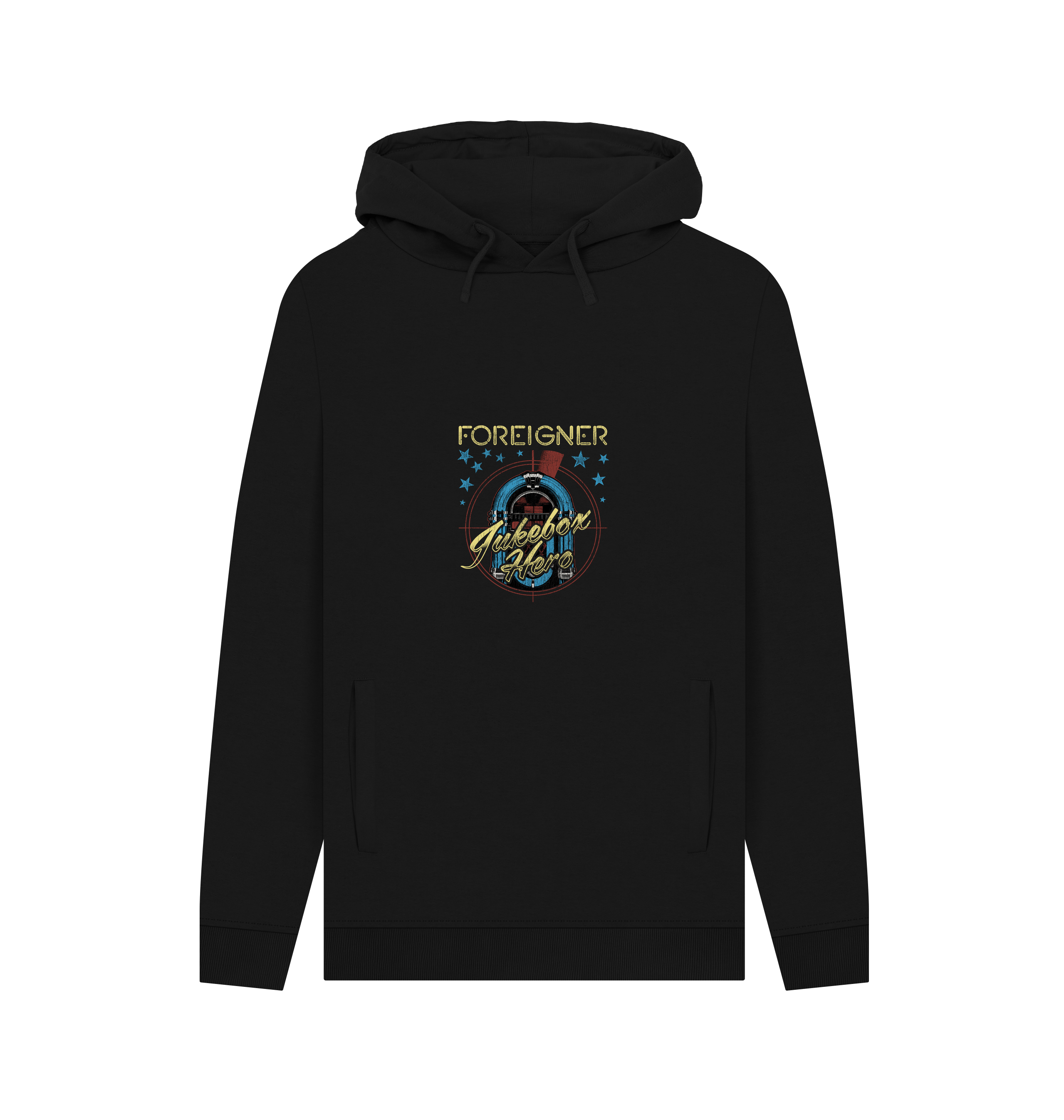 Black Printed Hoody