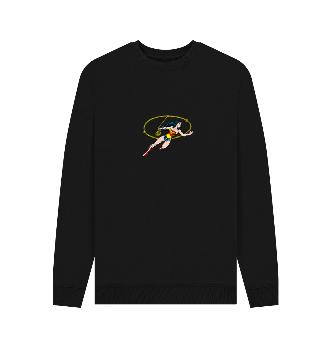 Black Printed Sweater