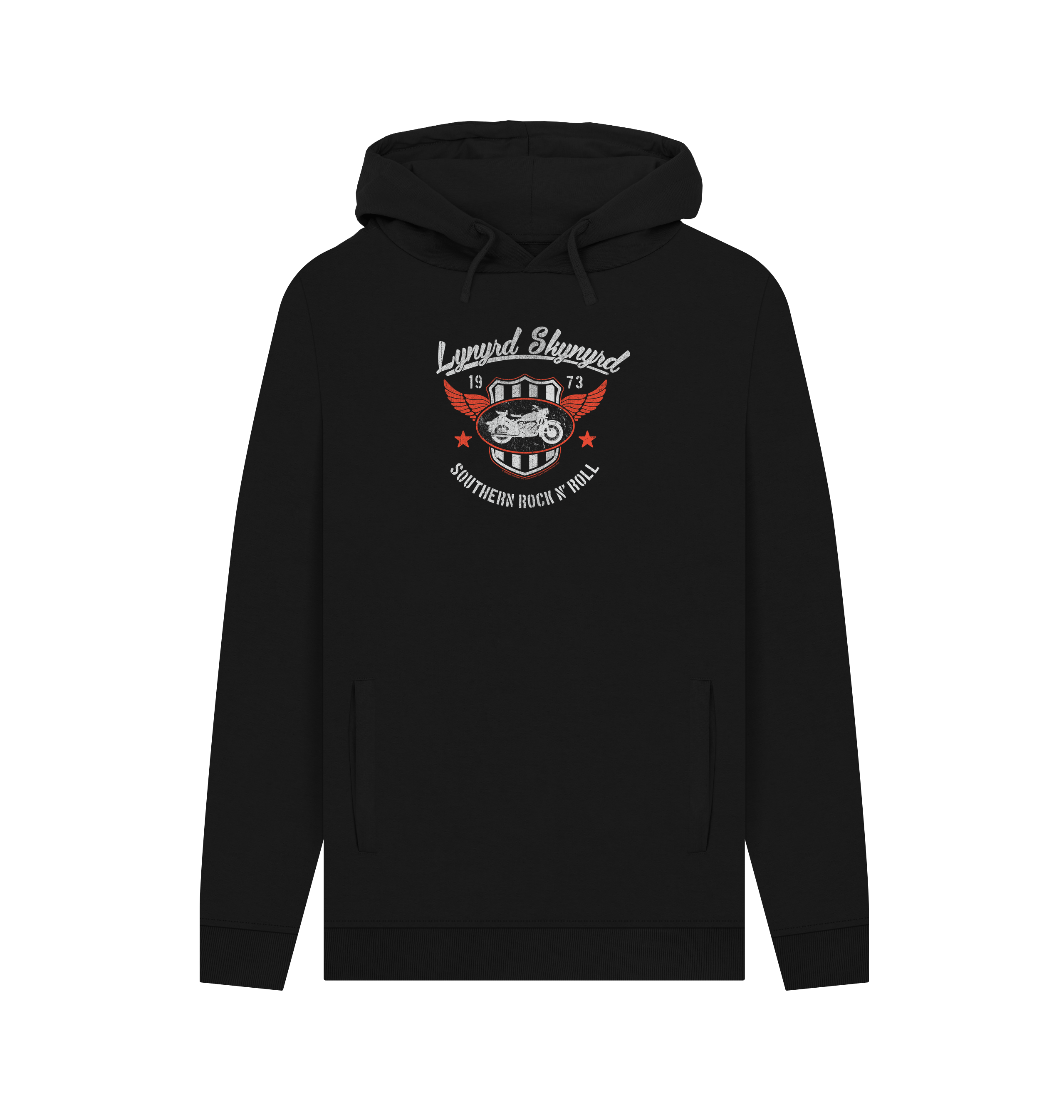 Black Printed Hoody