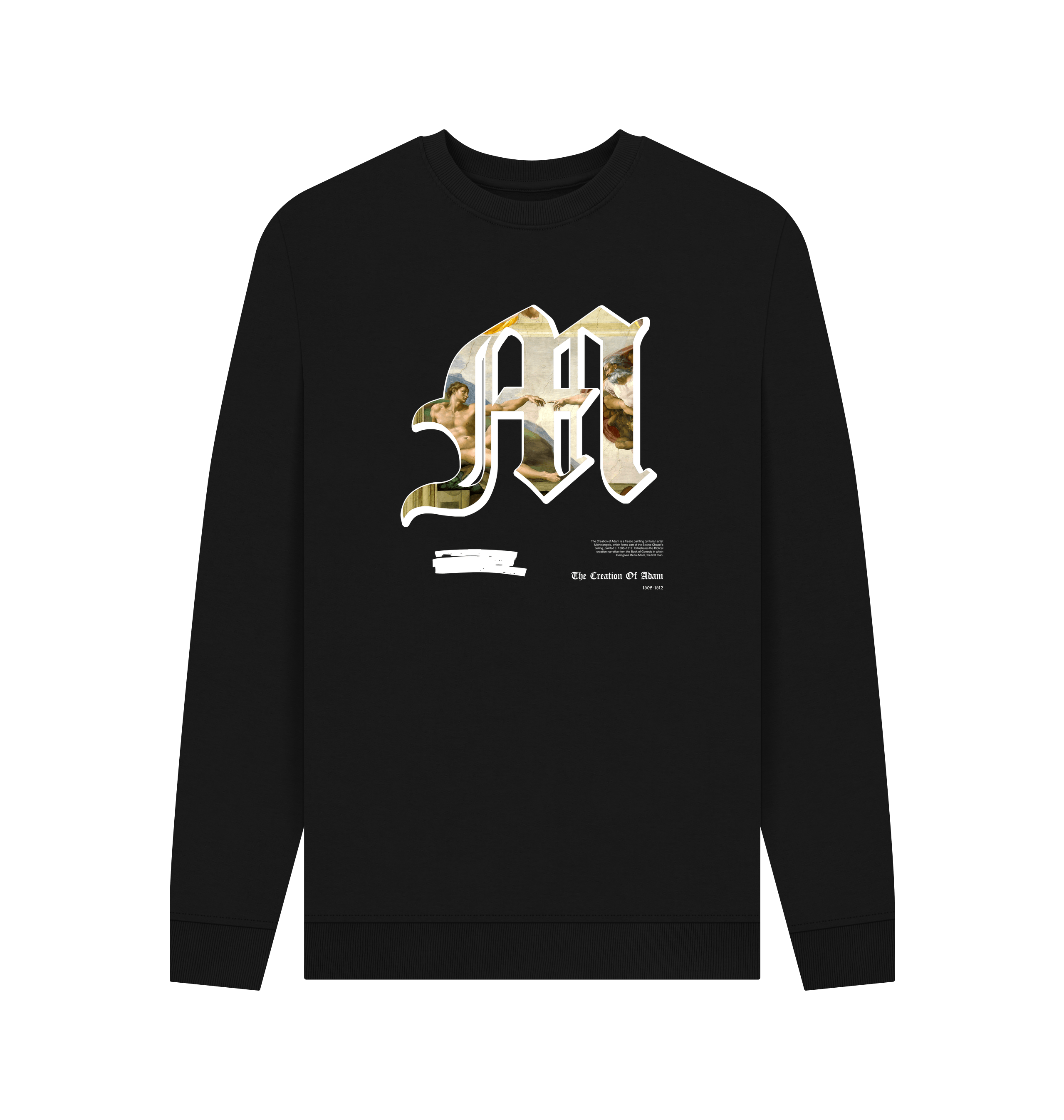 Black Printed Sweater