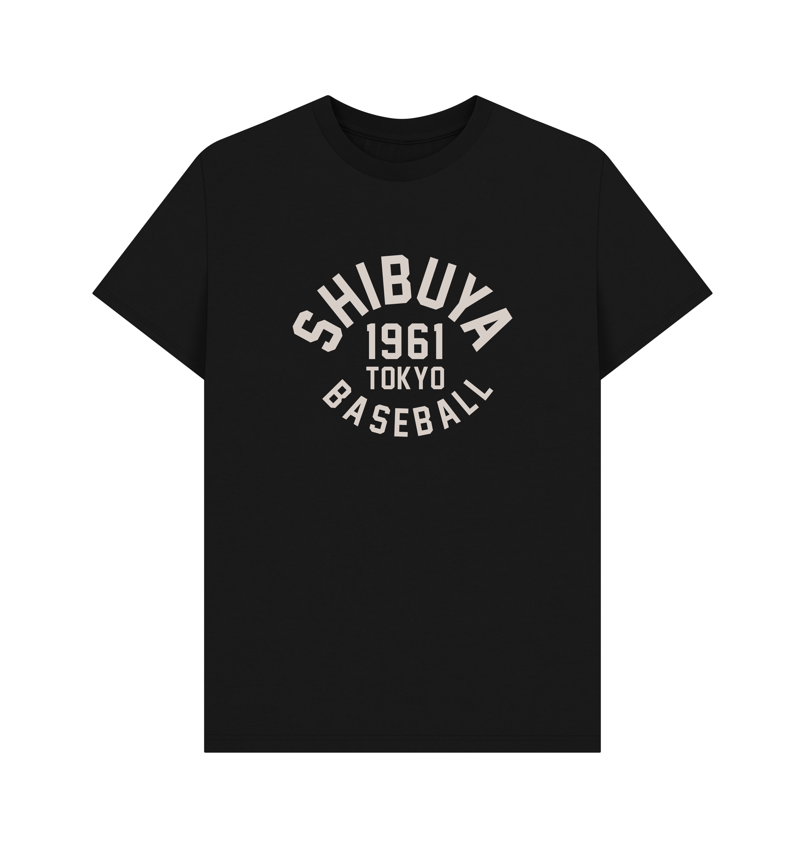 Black Printed T-shirt Front