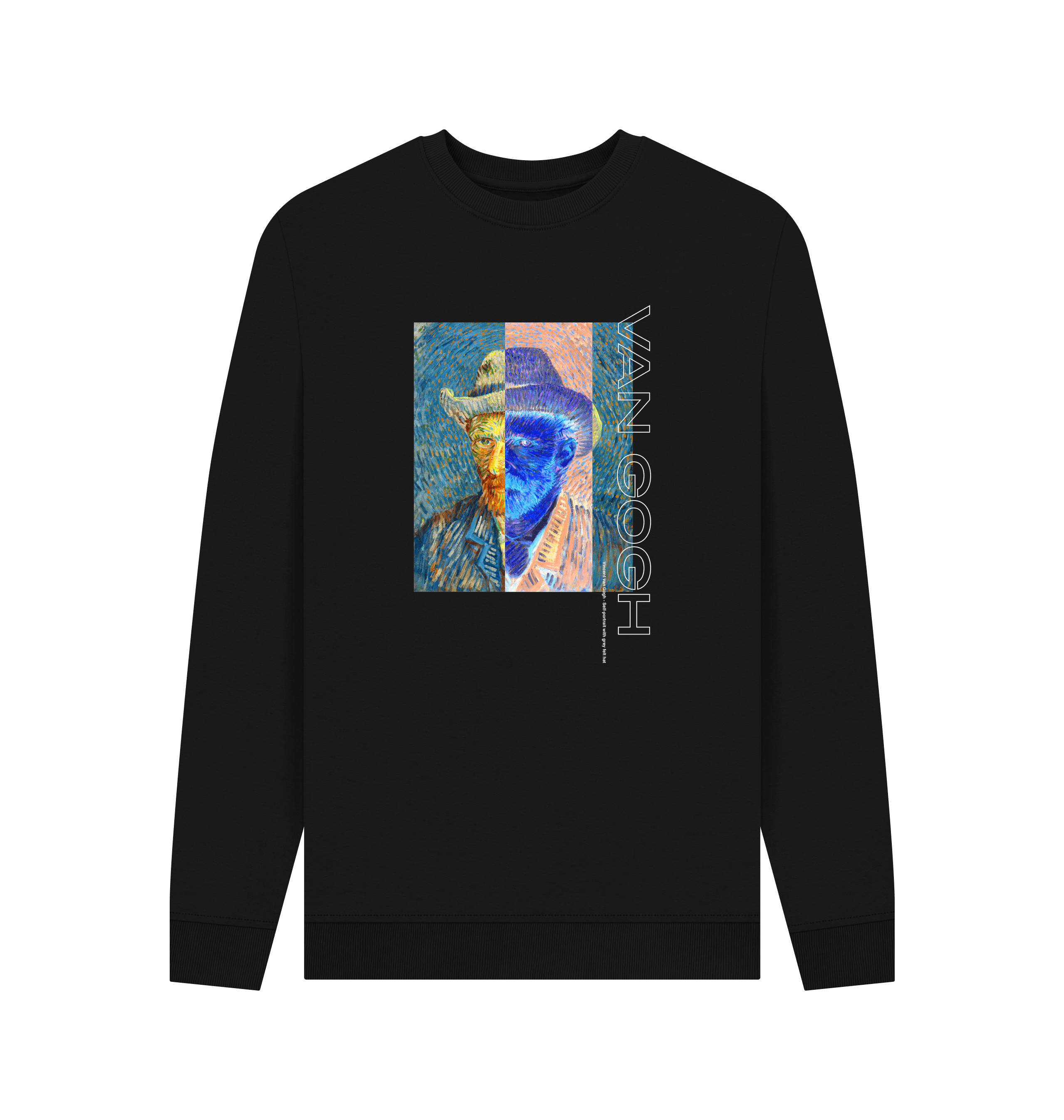 Black Printed Sweater