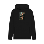 Black Printed Hoody