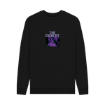 Black Printed Sweater Front