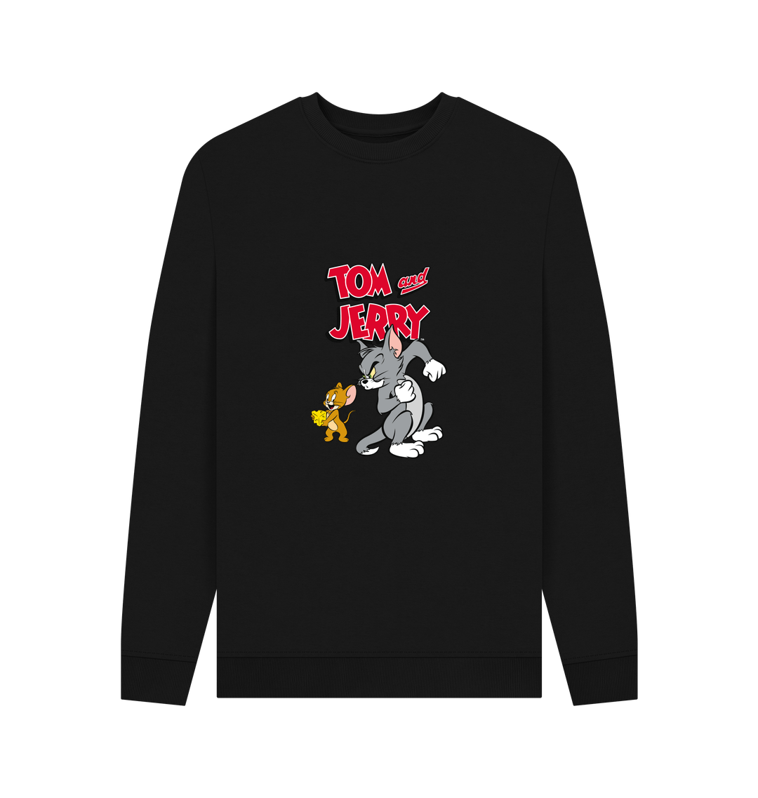 Black Printed Sweater