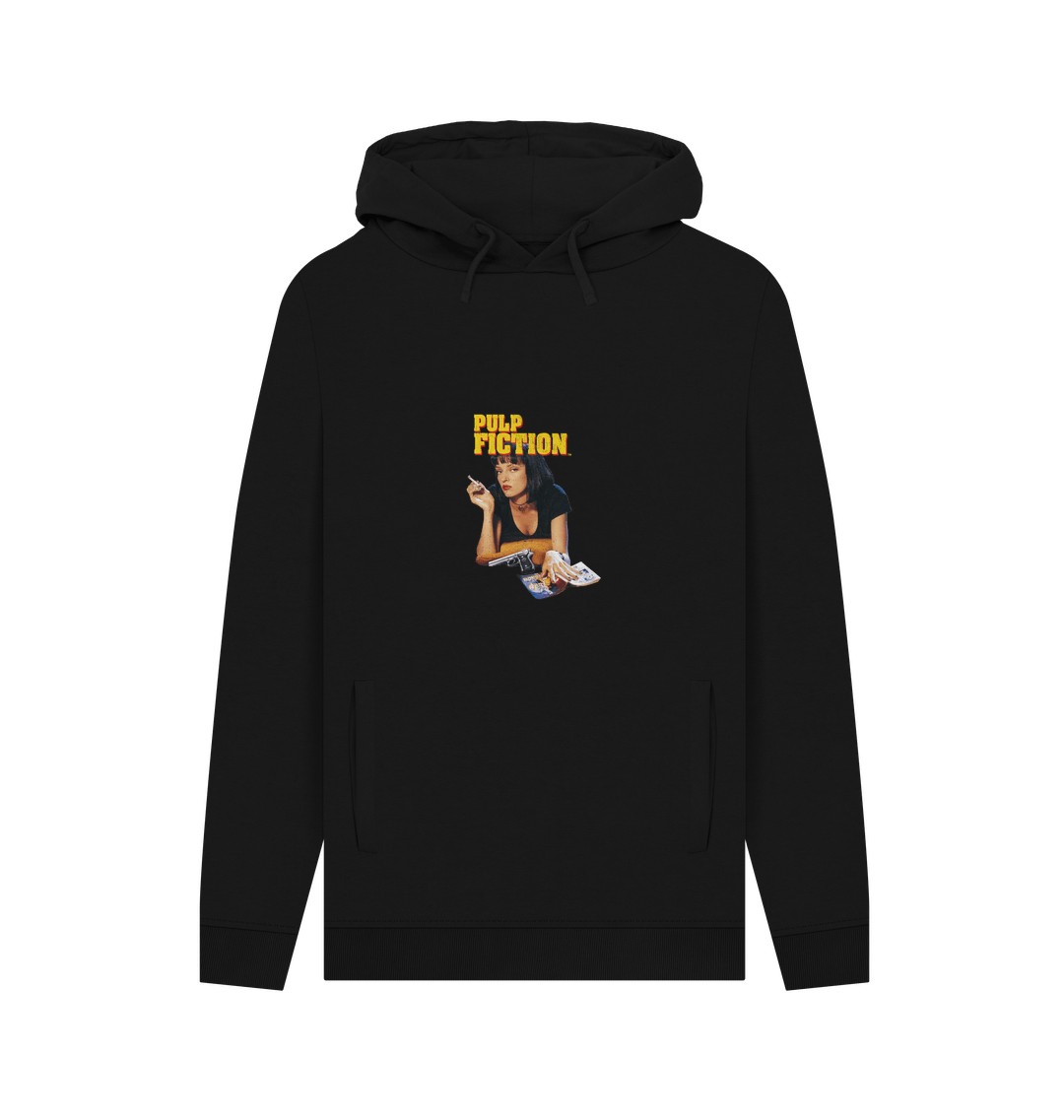 Black Printed Hoody