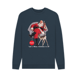 Navy Blue Printed Sweater