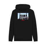 Black Printed Hoody