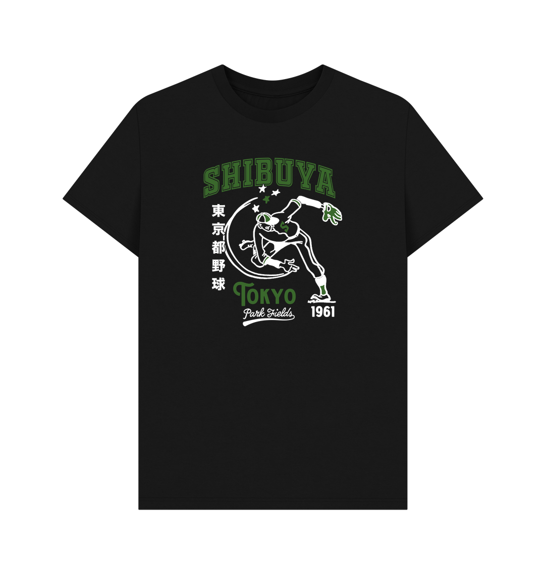 Black Printed T-shirt Front